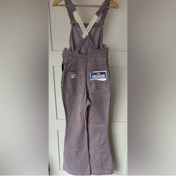 NWT Lee Factory Flare Cord Overalls  Color Purple Storm - Picture 7 of 8